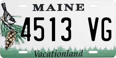 ME license plate 4513VG