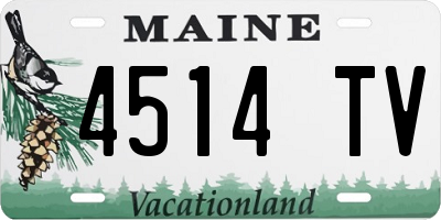 ME license plate 4514TV