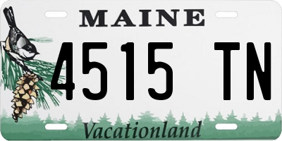ME license plate 4515TN