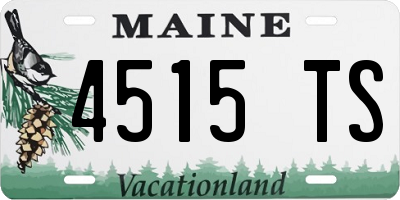 ME license plate 4515TS