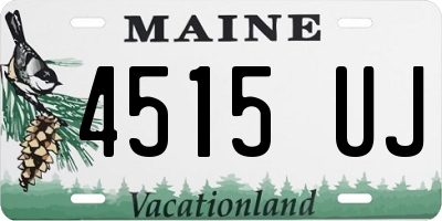 ME license plate 4515UJ