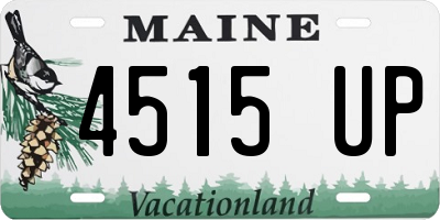 ME license plate 4515UP