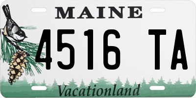 ME license plate 4516TA