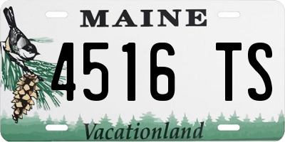 ME license plate 4516TS