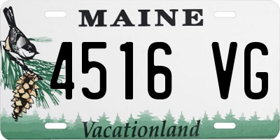 ME license plate 4516VG