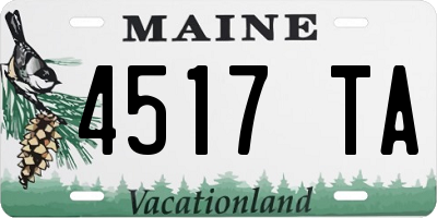 ME license plate 4517TA
