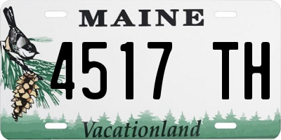 ME license plate 4517TH