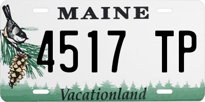 ME license plate 4517TP