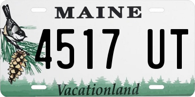 ME license plate 4517UT