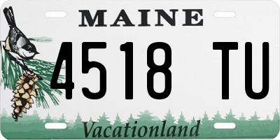 ME license plate 4518TU