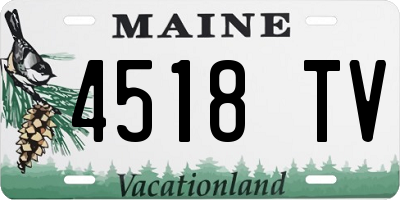 ME license plate 4518TV