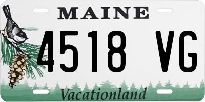 ME license plate 4518VG