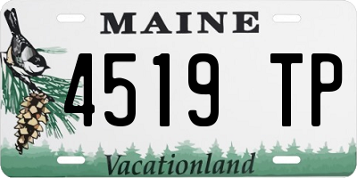 ME license plate 4519TP