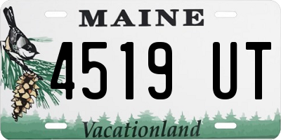 ME license plate 4519UT