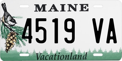ME license plate 4519VA