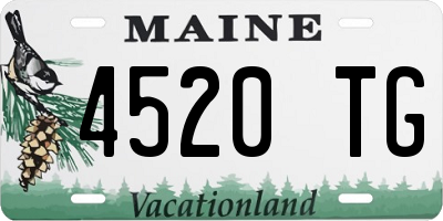 ME license plate 4520TG