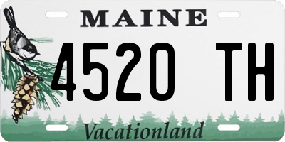 ME license plate 4520TH