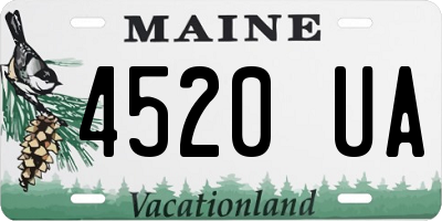 ME license plate 4520UA