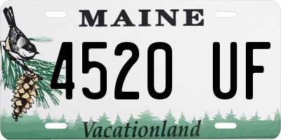 ME license plate 4520UF