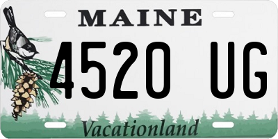 ME license plate 4520UG