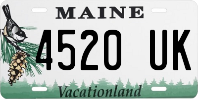 ME license plate 4520UK