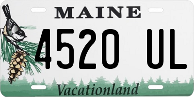 ME license plate 4520UL
