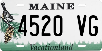 ME license plate 4520VG