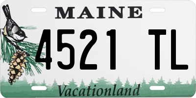 ME license plate 4521TL