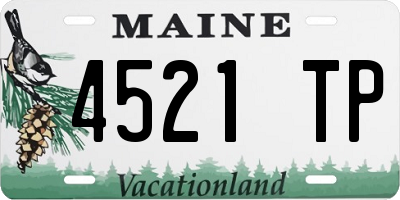 ME license plate 4521TP