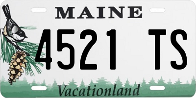 ME license plate 4521TS