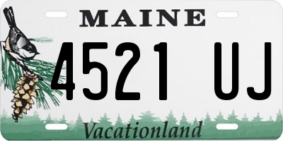 ME license plate 4521UJ