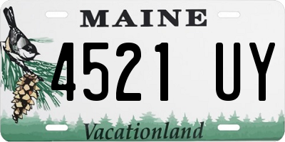 ME license plate 4521UY