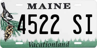 ME license plate 4522SI