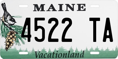 ME license plate 4522TA