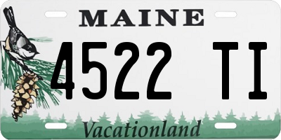 ME license plate 4522TI