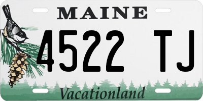 ME license plate 4522TJ