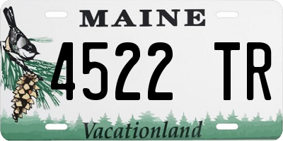 ME license plate 4522TR