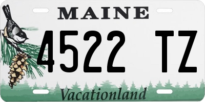ME license plate 4522TZ