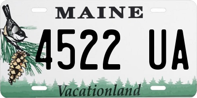 ME license plate 4522UA
