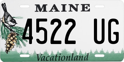 ME license plate 4522UG