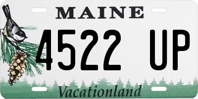 ME license plate 4522UP