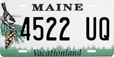 ME license plate 4522UQ