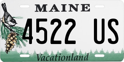 ME license plate 4522US