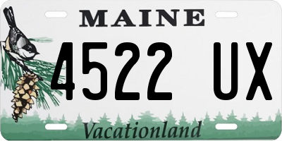 ME license plate 4522UX