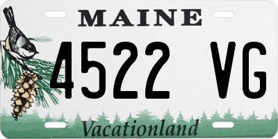 ME license plate 4522VG