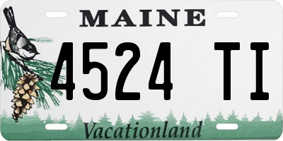 ME license plate 4524TI