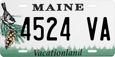 ME license plate 4524VA