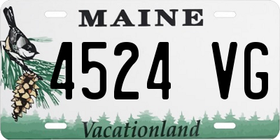 ME license plate 4524VG