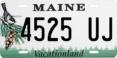 ME license plate 4525UJ