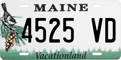 ME license plate 4525VD